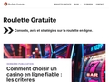 Roulette-Gratuite : L'essentiel sur la roulette